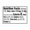 The Nutrition Facts label for Mccormick Zesty Lemon Finishing Salt, 4.97 Oz, shows that one serving contains 0 calories and 460mg of sodium.