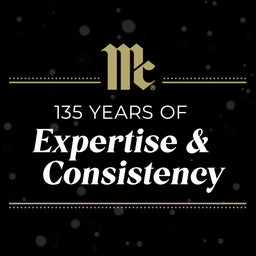 A graphic celebrates 135 years of expertise and consistency, featuring a stylized logo.
