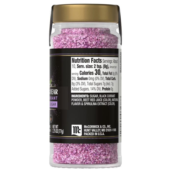 McCormick® Black Currant Finishing Sugar, 2.75 oz