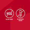 A graphic for Mccormick Spicy Sicilian Style Seasoning, 1.62 Oz, shows icons indicating no added MSG and no artificial colors.