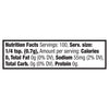 Nutrition facts label showing a serving size of 1/4 tsp (0.7g) with 0 calories, 0g total fat, 55mg sodium, 0g total carbohydrate, and 0g protein.