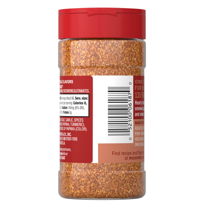 A bottle of McCormick Culinary Smoked Paprika, a hearty mix of smoked paprika and onion.