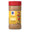 A jar of McCormick Signature Seasonings Rosemary Lemon Flavored Seasoning is displayed.