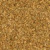 A detailed, top-down macro shot displays the texture of Mccormick Rosemary Lemon Seasoning, 2.75 Oz, with visible pieces of dried rosemary, salt, and spices.