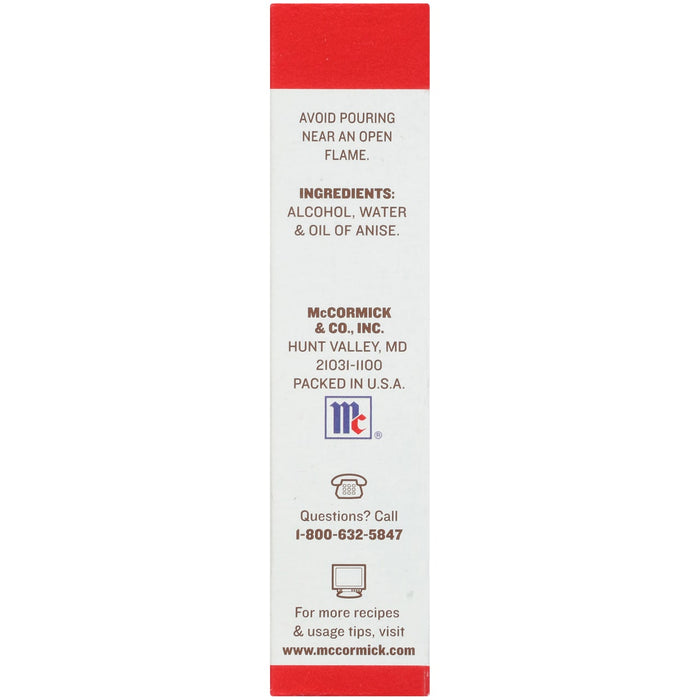 ['McCormick &amp; Co. Inc. product label with ingredients, contact information and website.']