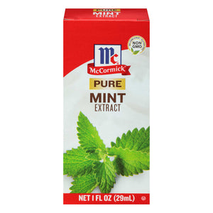 ['A box of McCormick Pure Mint Extract.']