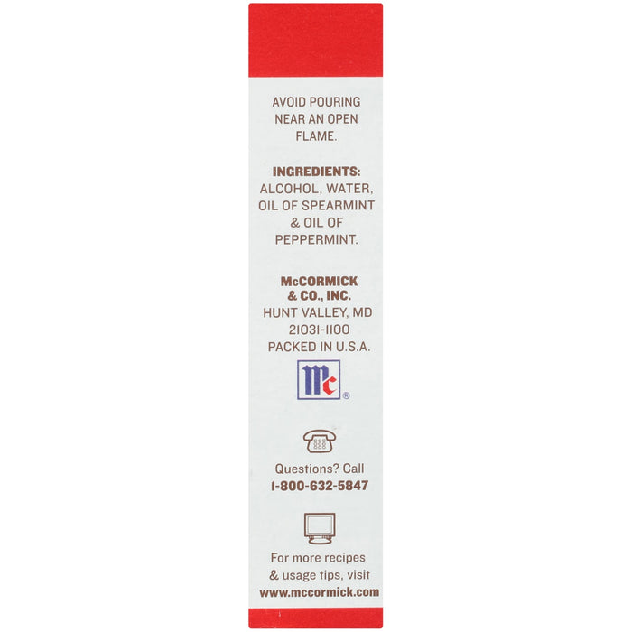 ['McCormick &amp; Co. product label with ingredients, contact information, and website.']