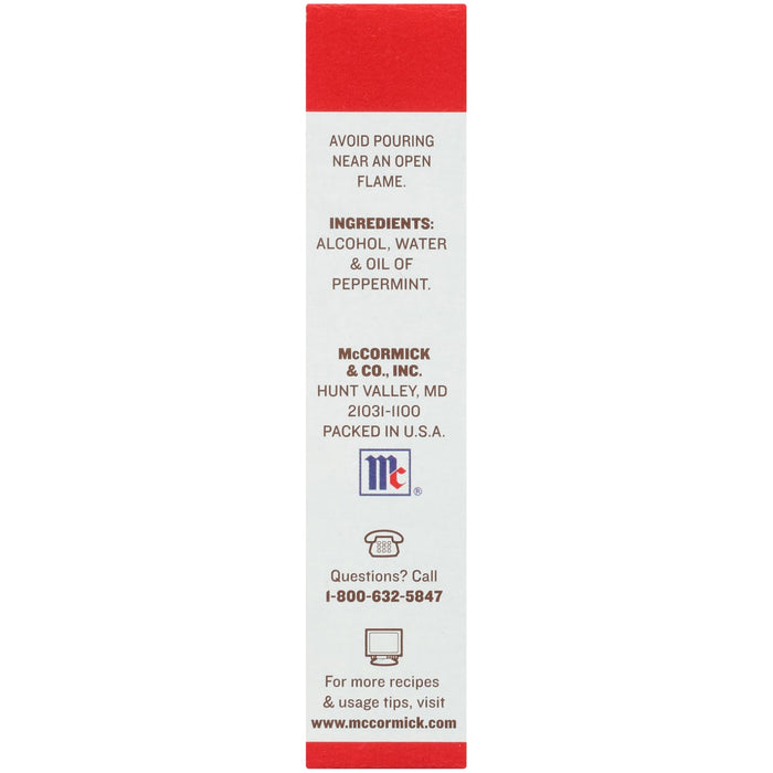 ['McCormick &amp; Co. product label with ingredients, contact information, and website.']