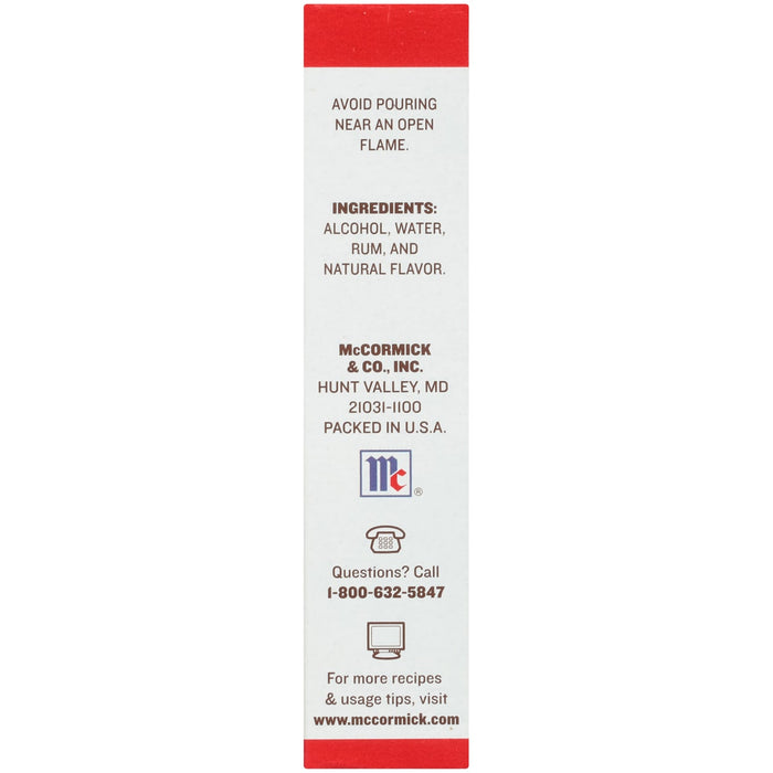 ['McCormick &amp; Co. Inc. product label with instructions and contact information.']