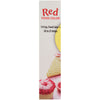 ['A bottle of McCormick Red Food Color with a cupcake and ice cream cone on the label.']