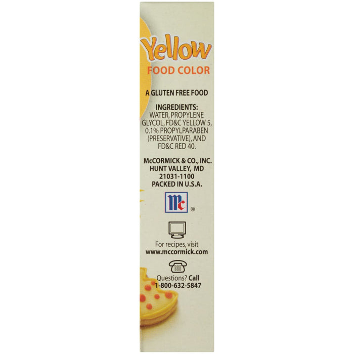 McCormick® Yellow Food Color, 1 fl oz