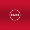 The Kosher certification logo indicates that the product adheres to Jewish dietary laws.