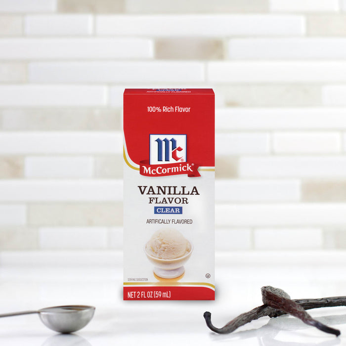 McCormick Vanilla Clear Flavor Artificially Flavored 2 oz