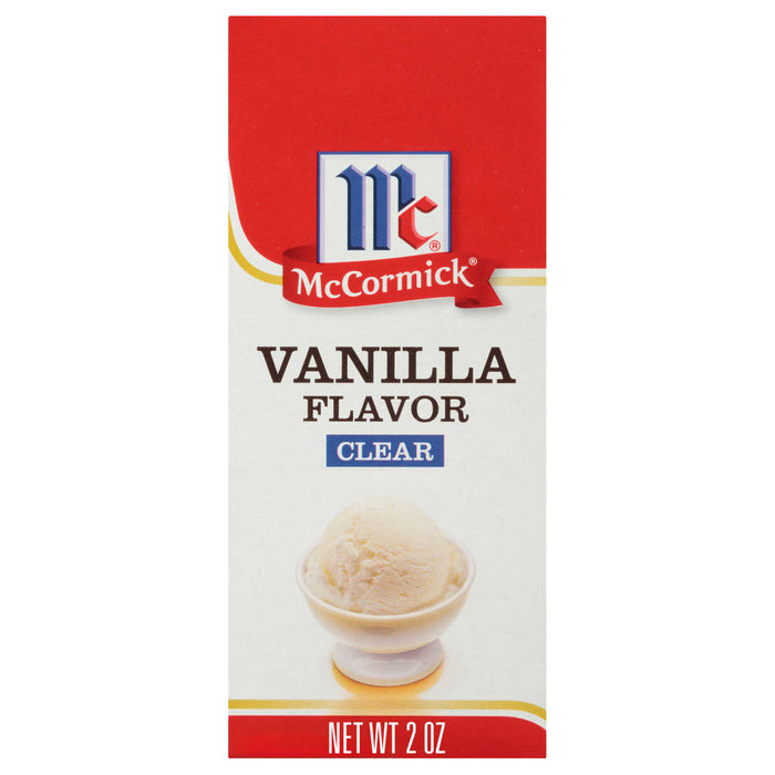 McCormick Vanilla Clear Flavor Artificially Flavored 2 oz