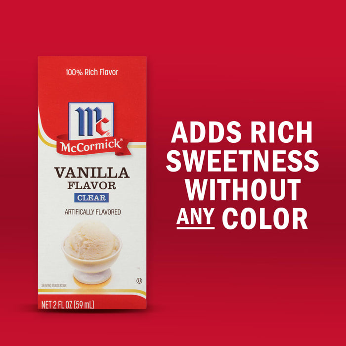 McCormick Vanilla Clear Flavor Artificially Flavored 2 oz