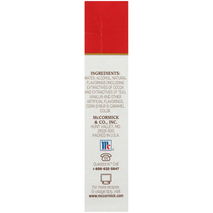 McCormick &amp; Co. Inc. product label with ingredients contact information and website.