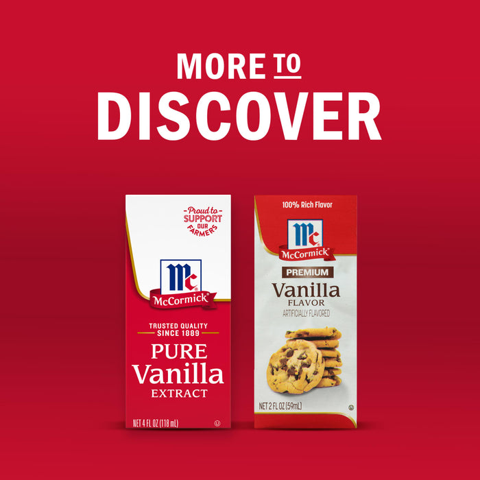Two McCormick vanilla extract products are displayed with the text More to Discover above them.