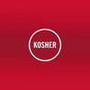Kosher certification logo indicating adherence to Jewish dietary laws.