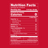 A nutrition facts label with a serving size of 1 4 tsp 0.4g.