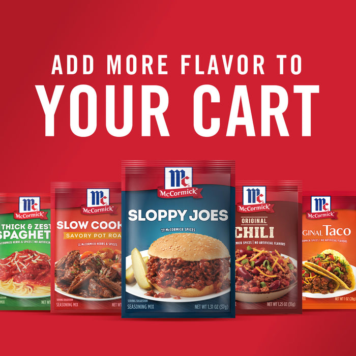 McCormick® Sloppy Joes Seasoning Mix, 1.31 oz (6-Pack)
