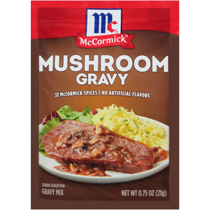 McCormick® Mushroom Gravy Mix, 0.75 oz (6-Pack)