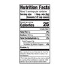 Nutrition facts label for Seasons brand 1/2 cup sauce.