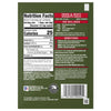 The back of a package of Mccormick Regular Spaghetti Sauce Mix Envelope 1.37 Oz displays the nutrition facts, ingredients, and preparation directions for the thick and zesty sauce.