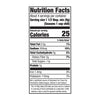A nutrition facts label for Mccormick Chili Seasoning Mix 1.25 Oz, showing 25 calories per serving, 340mg sodium, and 1g protein.