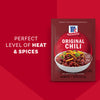 Two packets of Mccormick Chili Seasoning Mix 1.25 Oz are shown, featuring a bowl of chili on the packaging and text describing its expertly blended chili pepper, paprika, cumin, onion, and garlic.