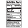 A nutrition facts label for Mccormick Regular Enchilada Sauce Mix Envelope 1.5 Oz showing 15 calories and 280 milligrams of sodium per serving.