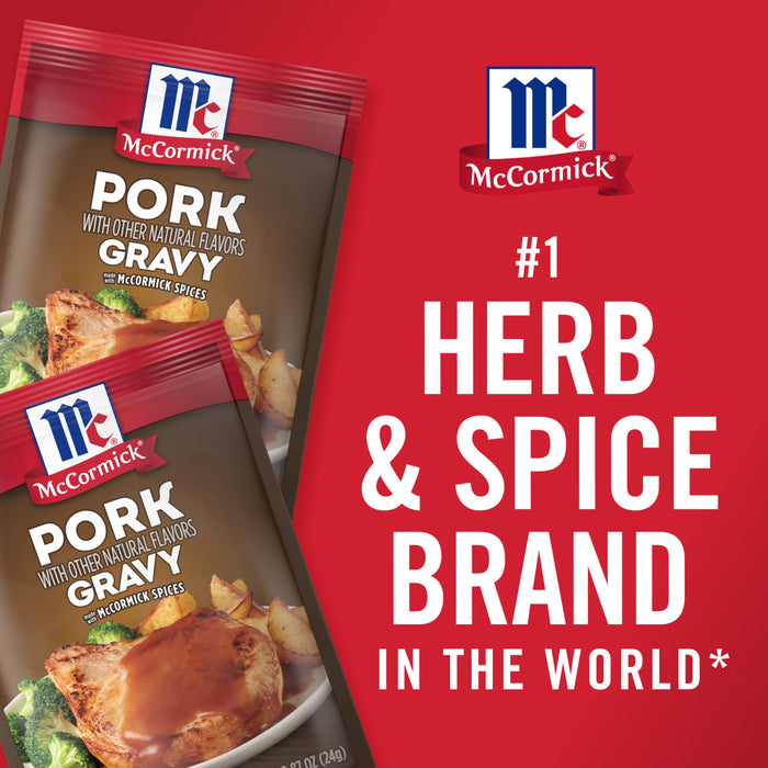 McCormick® Pork Gravy Seasoning Mix, 0.87 oz (6-Pack)