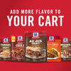 ['McCormick gravy mixes in different flavors, including turkey, chili, au jus, taco, and brown.']
