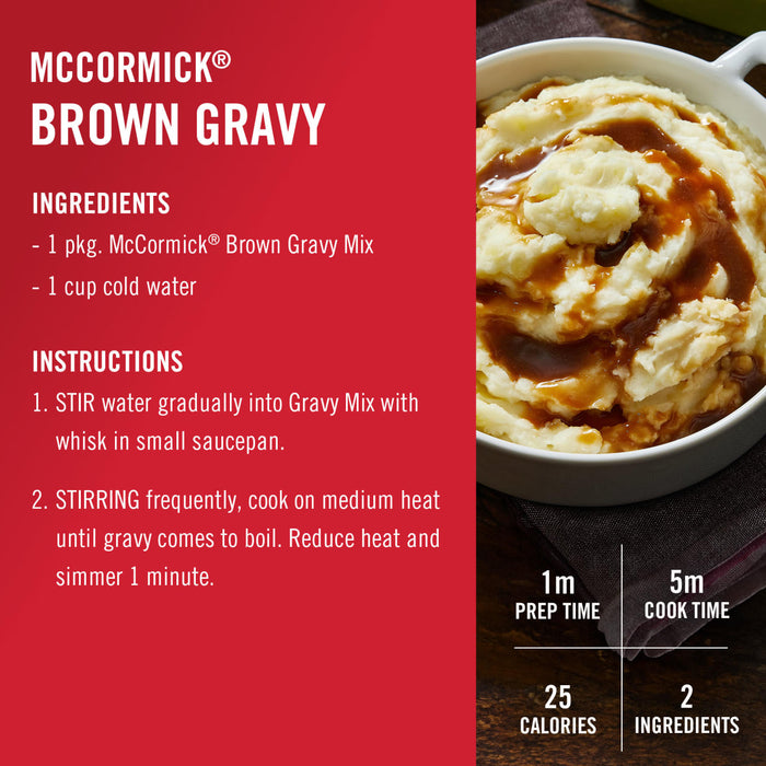 McCormick® Brown Gravy Mix, 0.87 oz (6-Pack)