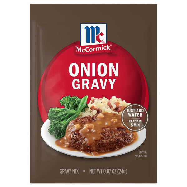 McCormick® Onion Gravy Seasoning Mix, 0.87 oz (6-Pack)