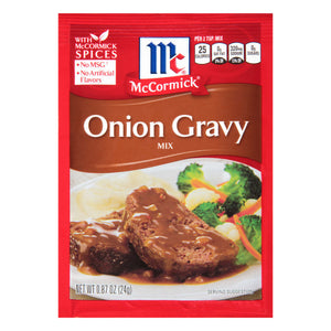 McCormick® Onion Gravy Seasoning Mix, 0.87 oz (6-Pack)