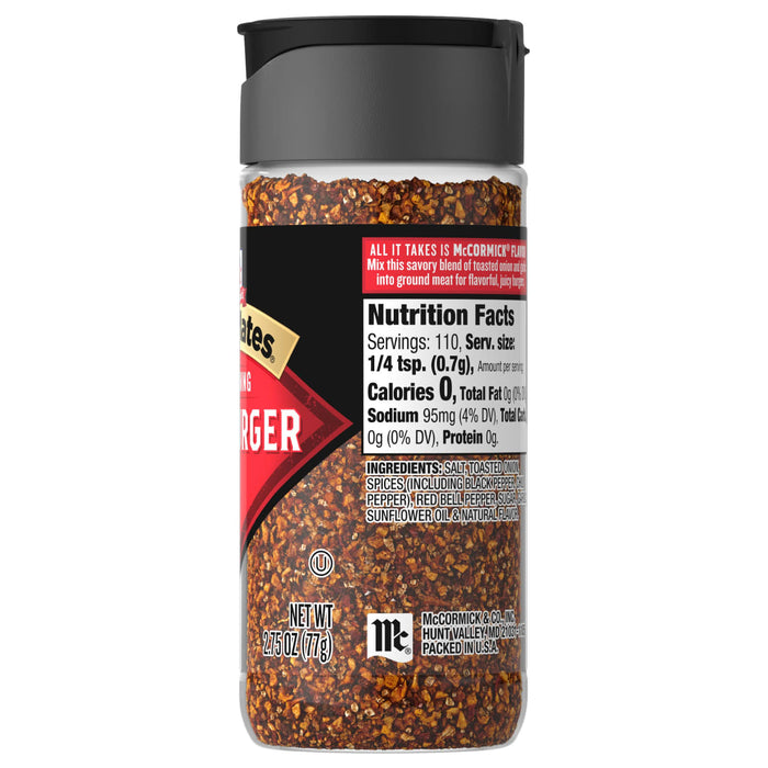 McCormick® Grill Mates® Hamburger Seasoning, 2.75 oz