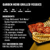 McCormick Garden Herb Grilled Veggies recipe with ingredients and preparation details.