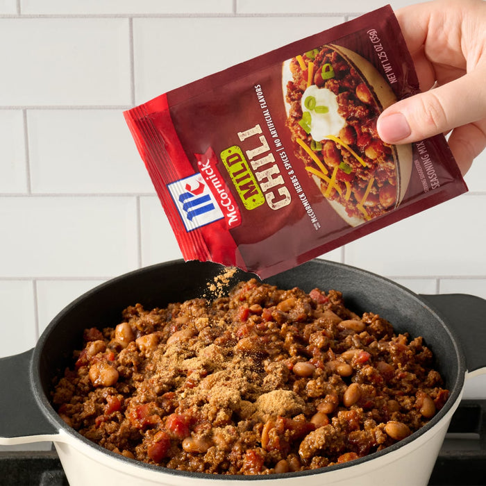 McCormick® Mild Chili Seasoning Mix, 1.25 oz (6-Pack)