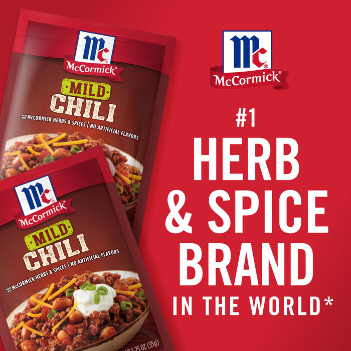 McCormick® Mild Chili Seasoning Mix, 1.25 oz (6-Pack)