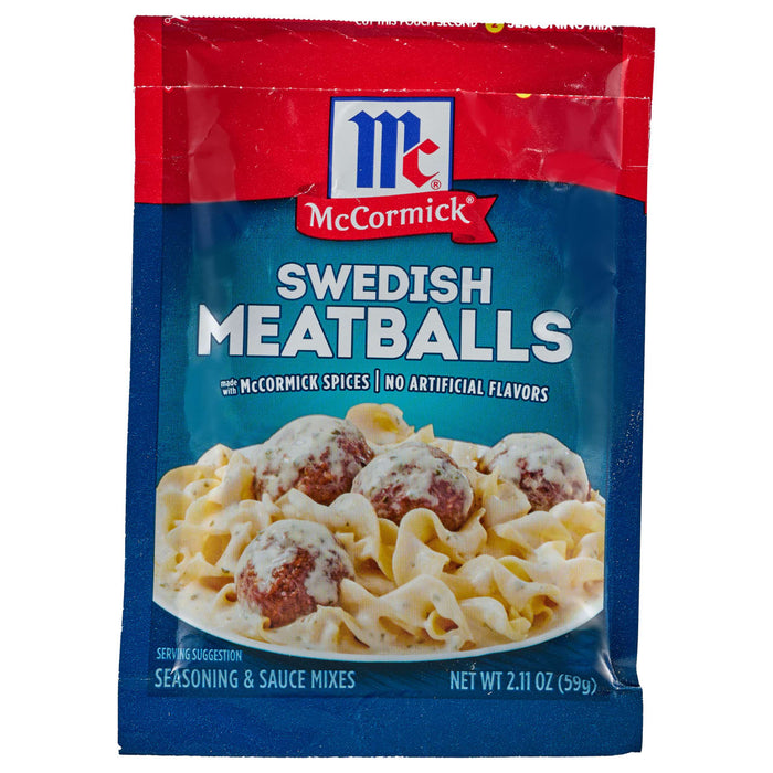 McCormick® Swedish Meatballs Seasoning & Sauce Mixes, 2.11 oz (6-Pack)
