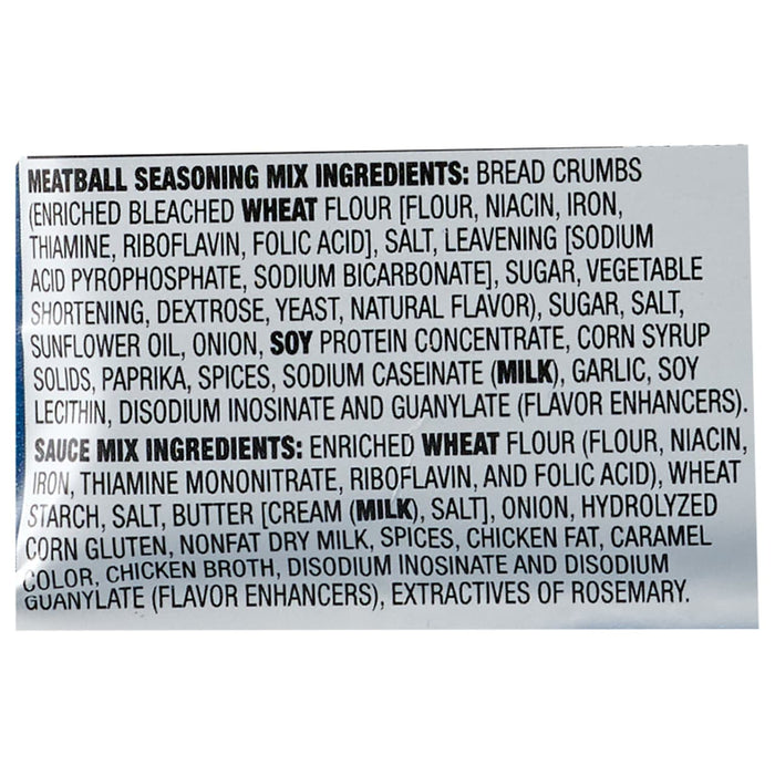 McCormick® Swedish Meatballs Seasoning & Sauce Mixes, 2.11 oz (6-Pack)