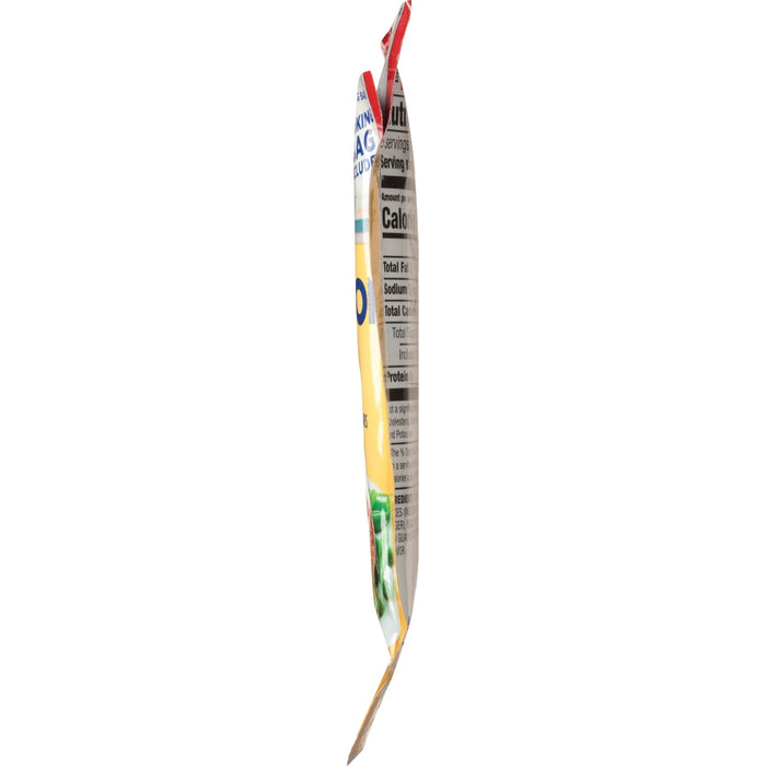 ['A close-up of the back of a Knorr Rice Sides package.']