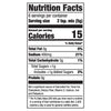 A nutrition facts label for Mccormick Bag N Season Regular Pork Chop Seasoning Mix &amp; Cooking Bag 1.06 Oz showing 15 calories and 490 milligrams of sodium per serving.