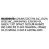 A list of ingredients for Mccormick Bag N Season Regular Pork Chop Seasoning Mix &amp; Cooking Bag 1.06 Oz including corn maltodextrin, salt, sugar, and spices like paprika, black pepper, and ginger.