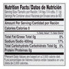 Nutrition facts label for a product with 0 calories 0g fat 400mg sodium 0g carbs and 0g protein.