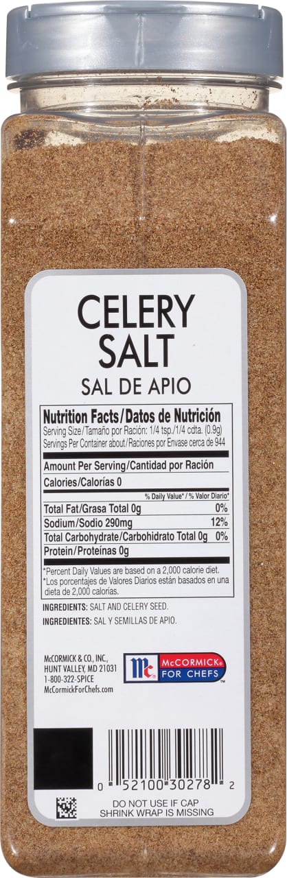 McCormick Culinary Celery Salt, 30.0 oz