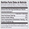 Nutrition facts label for a product with 0 calories 0g fat 290mg sodium 0g carbohydrates and 0g protein.