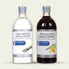 Two bottles of McCormick Culinary vanilla extract one clear imitation and one premium pure.