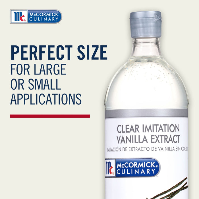 McCormick Culinary Clear Imitation Vanilla Extract, 32.0 fl oz