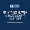 McCormick Culinary logo with the text Maintains flavor in baked goods at high temps underneath.